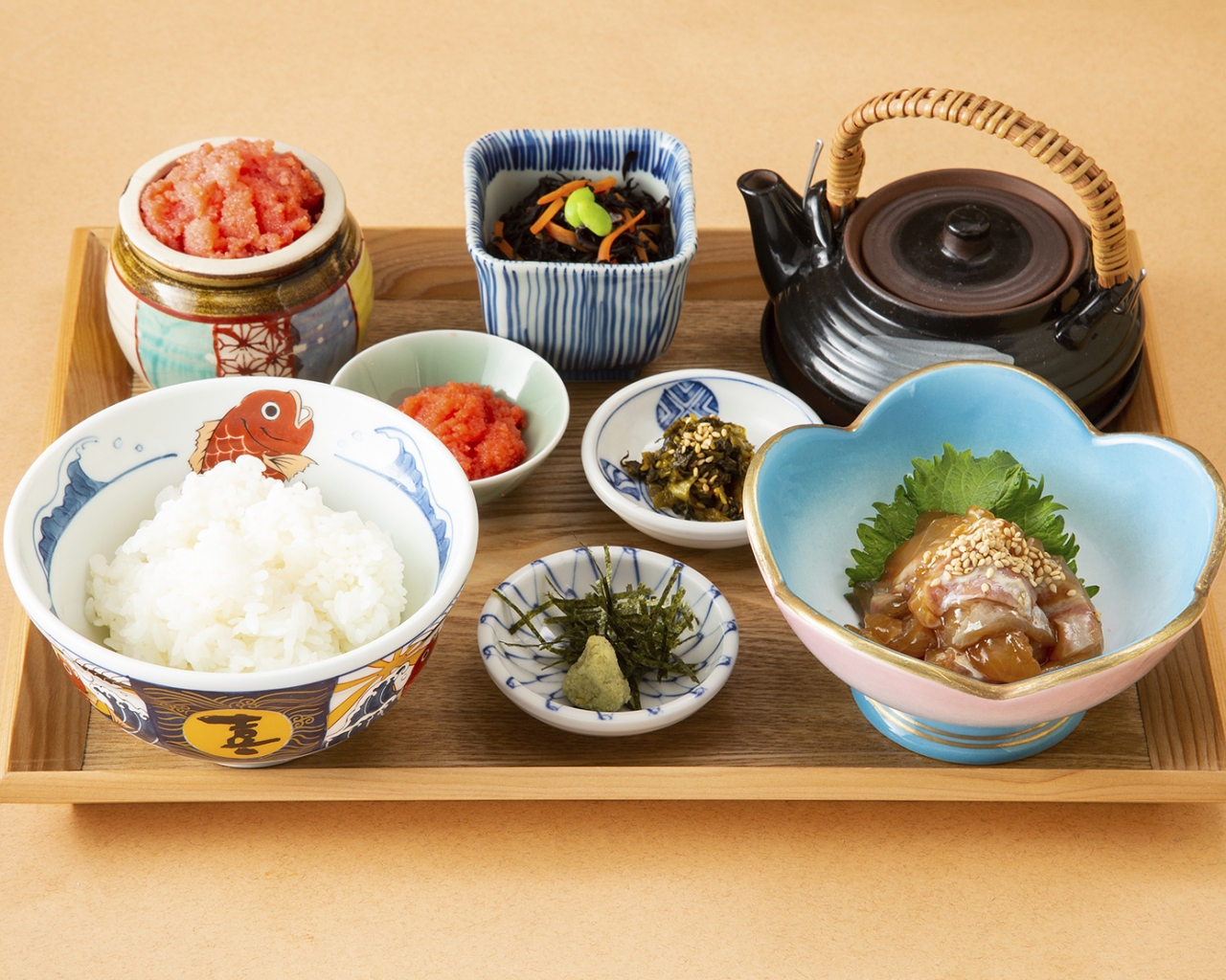 朝の鮮魚 出汁茶漬け定食