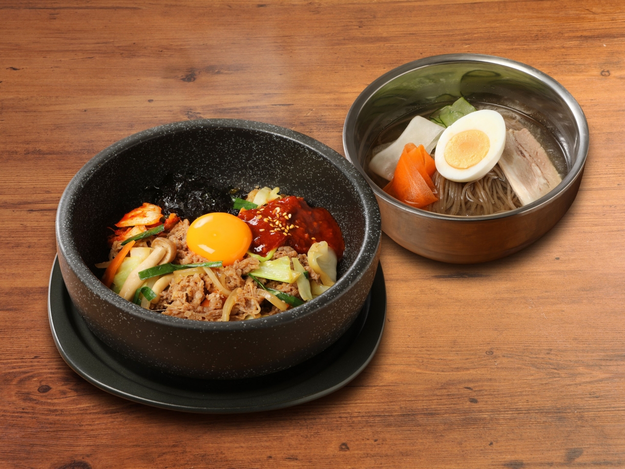 プルコギ石焼ピビンパとミニフローズン冷麺セット