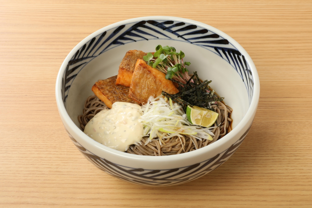 鯛の唐揚げぶっかけそば
