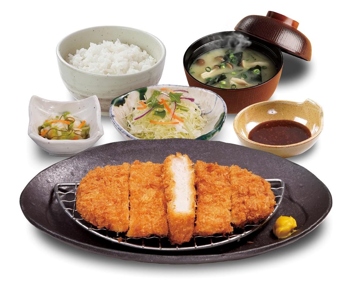 三元豚ロースかつ定食