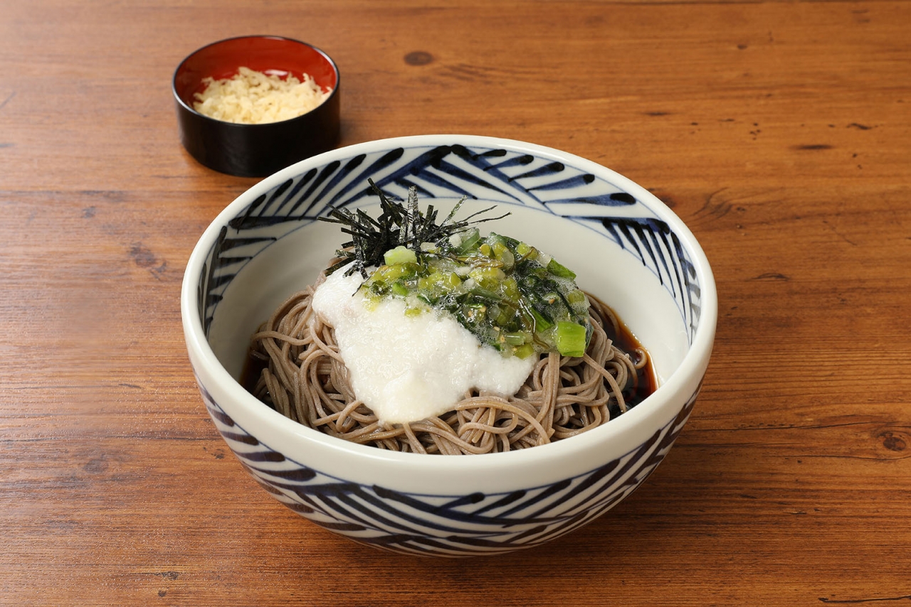 野沢菜わさびとろろそば