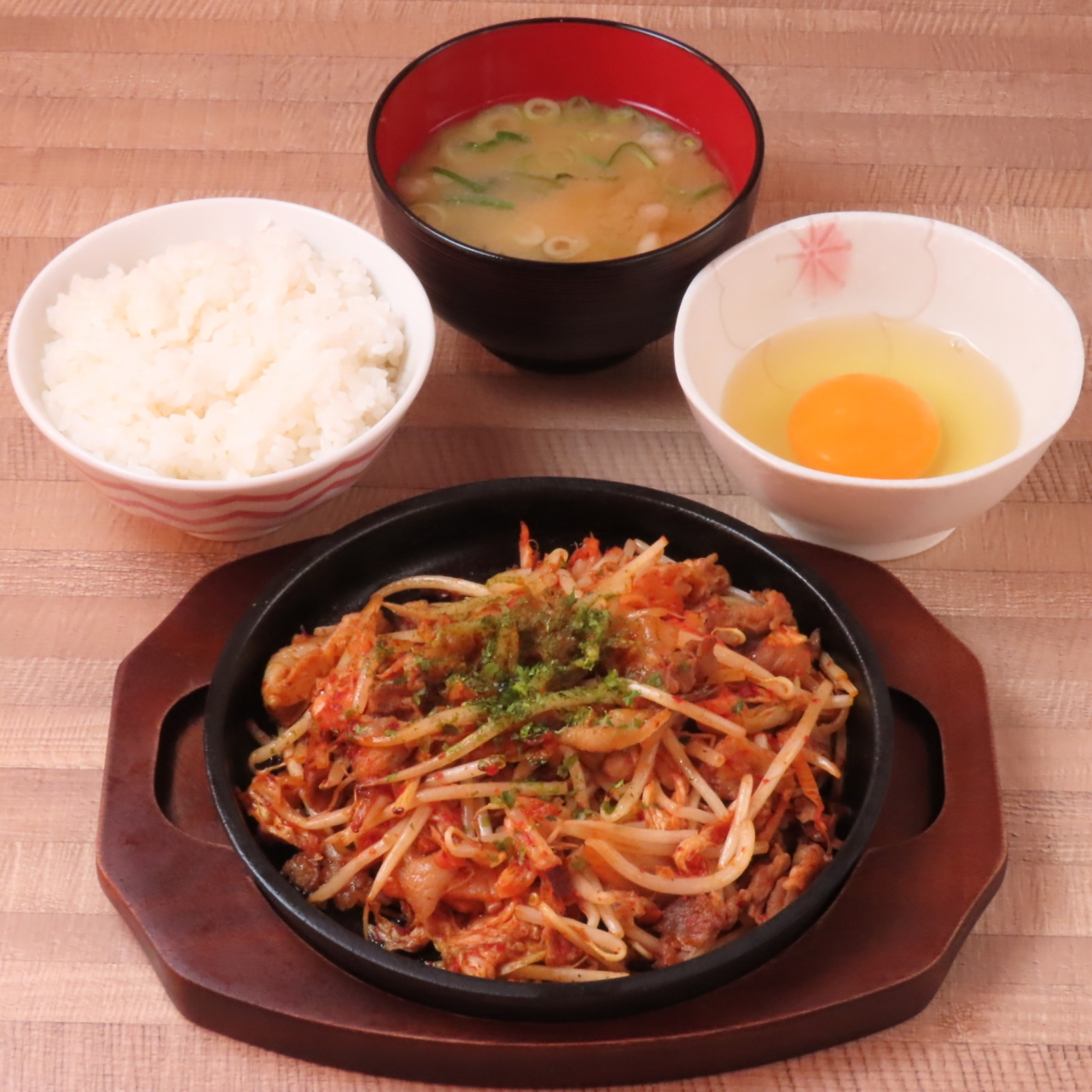 【朝限定】豚キムチセット