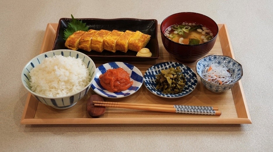 だし巻き玉子焼き朝食